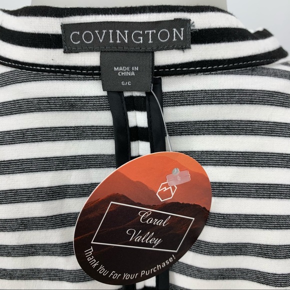 Covington Black+White Striped Blazer - Picture 7 of 7